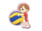 "Kid with Volleyball" Jibbit