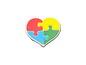 "Autism Awareness Heart" Jibbit