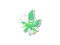 "Cannabis Leaf with Smoke" Jibbit